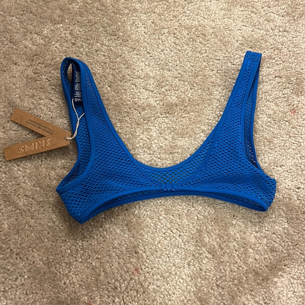 Skims blue mesh Bralette with clasp